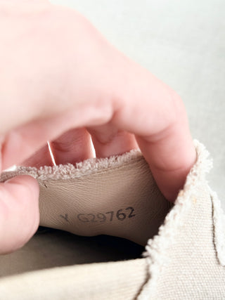 Chanel canvas espadrille CC, 41