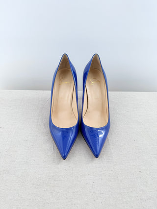 Christian Louboutin pointy heel patent leather pumps, 37