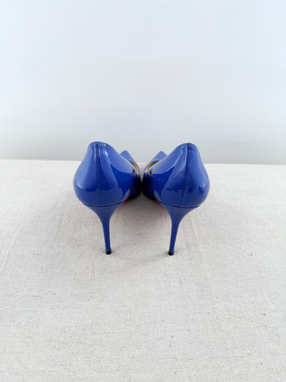 Christian Louboutin pointy heel patent leather pumps, 37