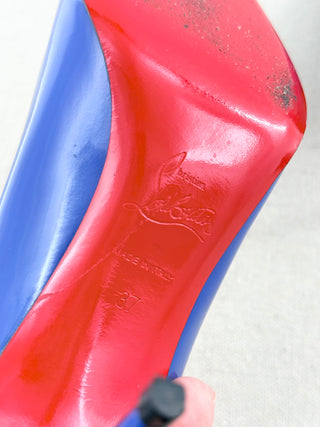 Christian Louboutin pointy heel patent leather pumps, 37