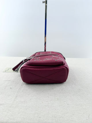 Marc Jacobs mini leather biker grommet backpack with long strap