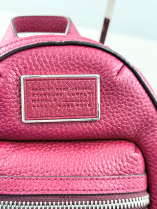 Marc Jacobs mini leather biker grommet backpack with long strap