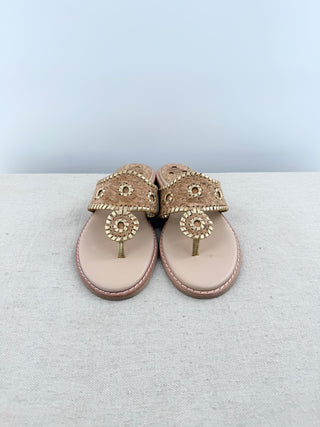 Jack Rogers cork and leather thong sandals, 9.5