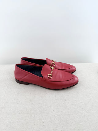 Gucci leather horse bit loafers, 41.5