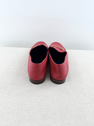 Gucci leather horse bit loafers, 41.5