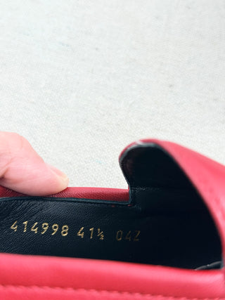 Gucci leather horse bit loafers, 41.5