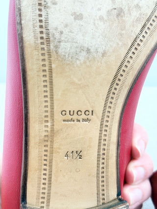 Gucci leather horse bit loafers, 41.5