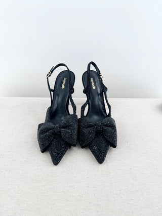Larroude elle pumps with crystal embellished bow, 10