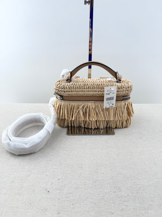 Michael Kors raffia jana bag