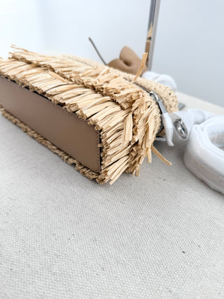 Michael Kors raffia jana bag