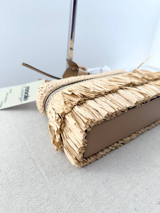 Michael Kors raffia jana bag