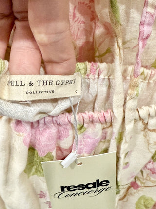 Spell and the Gypsy Collective Rose Garden Crop Top & High Rise Shorts Set Small