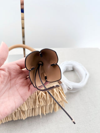 Michael Kors raffia jana bag