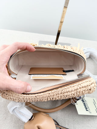 Michael Kors raffia jana bag