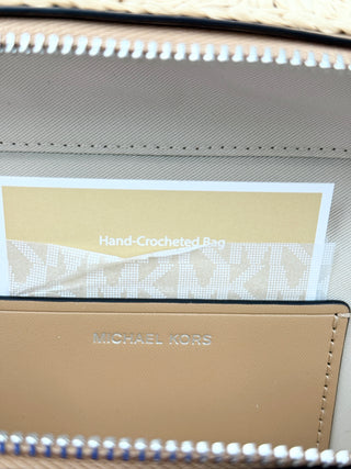 Michael Kors raffia jana bag