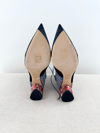 Dior trianon ankle sock boots silk, 37.5