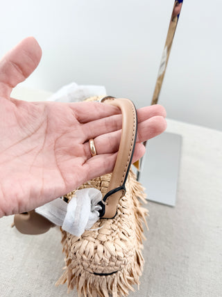 Michael Kors raffia jana bag
