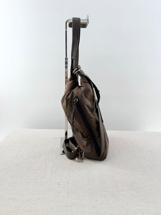 Rag & Bone nylon and leather trim sling backpack