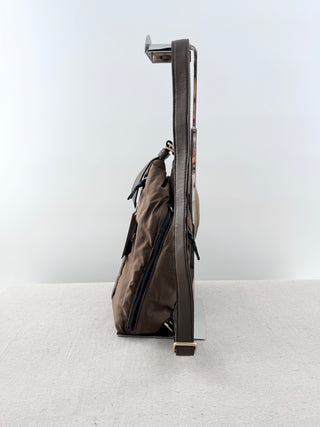 Rag & Bone nylon and leather trim sling backpack