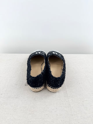 Chanel tweed and leather espadrilles, 37