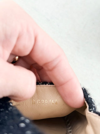 Chanel tweed and leather espadrilles, 37