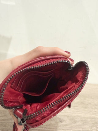 MZ wallace patent quilted cross body phone bag