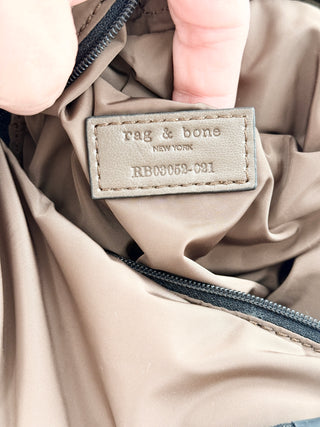 Rag & Bone nylon and leather trim sling backpack
