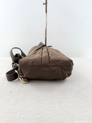 Rag & Bone nylon and leather trim sling backpack