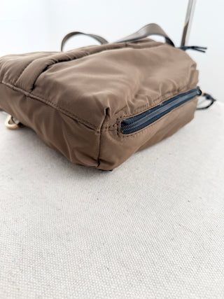Rag & Bone nylon and leather trim sling backpack
