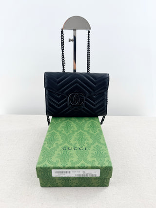 Gucci marmont WOC bag with long strap