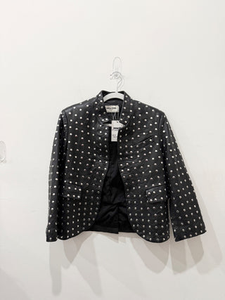 Zadig & Voltaire studded lamb leather jacket, S