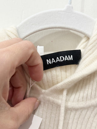 Naadam ribbed 100% cashmere hoodie, XS
