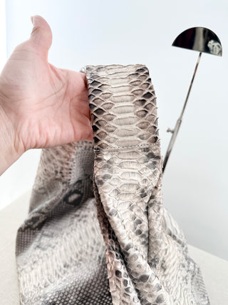 Justified Hunt snakeskin bag, None