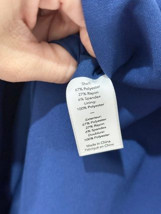 Likely Constance Front Slit Bodycon Mermaid Formal Gown Navy Women's Size 8