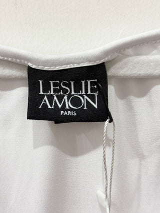 Leslie Amon front embellishment long dress, XS