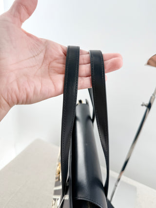 Valentino Orlandi leather embroidered tote bag