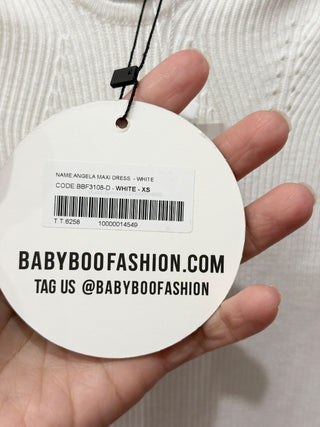 Babyboo angela ribbed maxi dress, XS