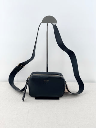 Jimmy Choo leather camera cross body bag