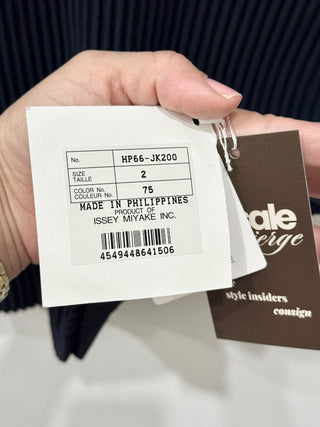 NWT Homme Plisse Issey Miyake Pleated Short Sleeve T-Shirt Top Black Men's 2 / M