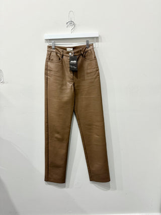 Wilfred faux leather pants, 0