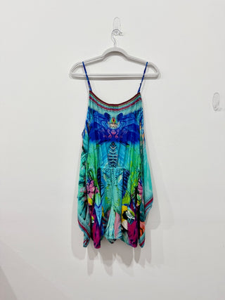 Camilla Amazonian Silk Drop Shoulder Playsuit Age of Asteria Women's Size Small