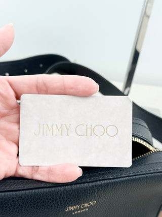 Jimmy Choo leather camera cross body bag