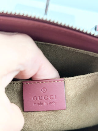Gucci GG supreme blooms small zip tote bag with strap