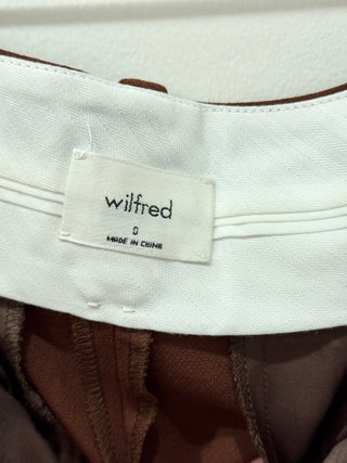 Wilfred effortless pants in dark rust, 0