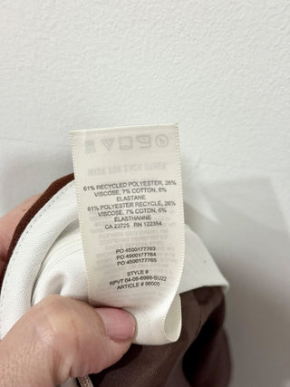 Wilfred effortless pants in dark rust, 0