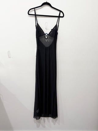 Bond eye cindy ring maxi sheer dress, XS/S