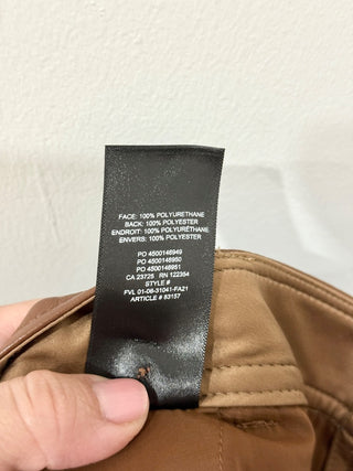 Babaton faux leather pants, 0