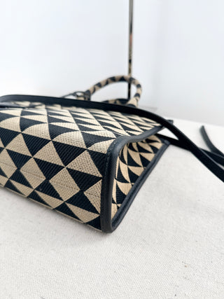 Prada canvas symbole small bag with long strap