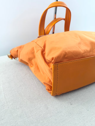 Marc Jacobs nylon and leather tote bag with strap