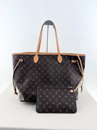 Louis Vuitton neverfull GM nomogram canvas tote bag